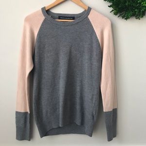 French Connection Babysoft Colorblock Sweater M